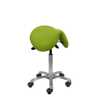 Tabouret greenery selle de cheval siegepro DAKOTA de siegepro assise large suspendue petit piètement