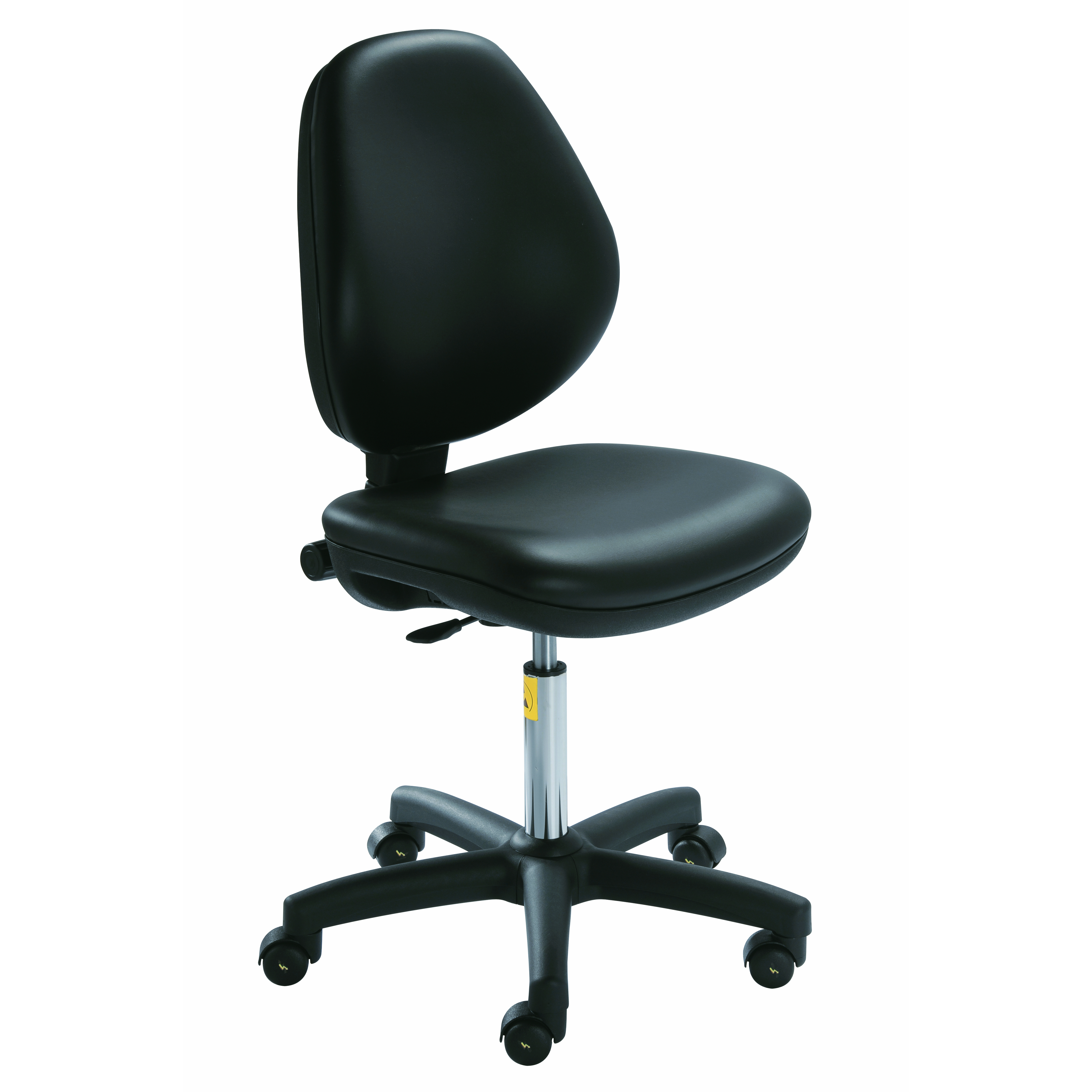 Siège antistatique LISA PRO CP piètement acier conducteur protégé par capot ABS antichoc de siegepro.com