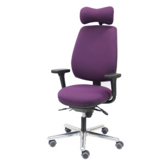 Fauteuil de travail ergonomique NORFOLK MEDIUM de KHOL confortable pour usage intensifd