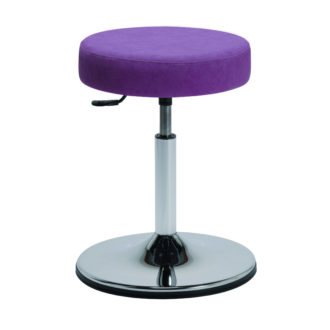 Le tabouret design ACTUAL de siegepro.com avec assise confort coloris prune et vérin bas