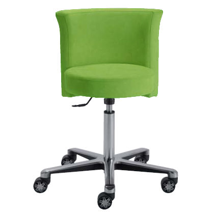 Siège design contemporain SALADIN de siegepro avec réglage de la hauteur d'assise par vérin chromé