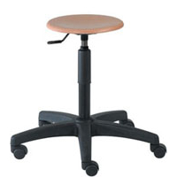 Tabouret bois piètement polyamide TOURS de siegepro.com