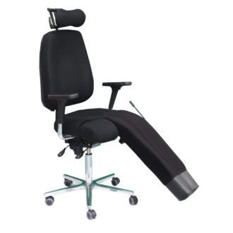 fauteuil ergonomique avec un appui jambe