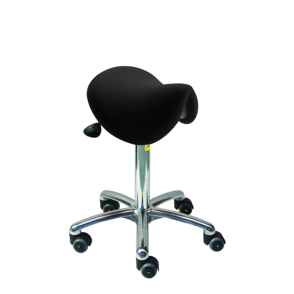 Tabouret selle de cheval - dossier ergonomique, Probeautic Institut, Produit esthétique professionnel pour institut